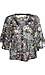 Sheer Floral V Neck Blouse Thumb 1