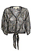 Semi-Sheer Tie Front Top Thumb 1