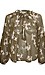 Tie Front Balloon Sleeve Top Thumb 1