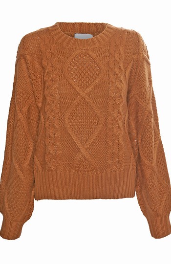 Cable Knit Sweater Slide 1