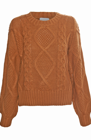 Cable Knit Sweater Slide 1