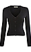 Buttoned Front Long Sleeve Knit Top Thumb 1