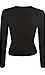 Buttoned Front Long Sleeve Knit Top Thumb 2