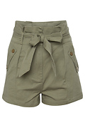 High Waist Paperbag Shorts