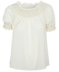 Smocked Puff Sleeve Top