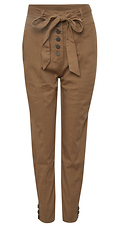 High Rise Front Tie Pants