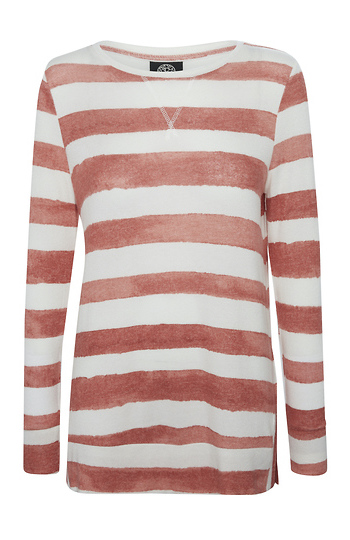 Striped Long Sleeve Pullover Slide 1