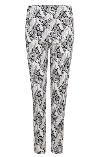 UP! Slim Straight Snake Print Pants Slide 1