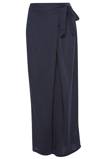 Wrap Side Tie Wide Leg Pants Slide 1