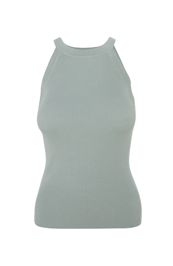 Ribbed High Neck Tank Slide 1