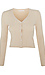 Buttoned Front Long Sleeve Knit Top Thumb 1