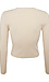 Buttoned Front Long Sleeve Knit Top Thumb 2