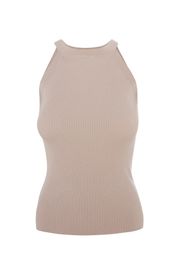 Ribbed High Neck Tank Slide 1