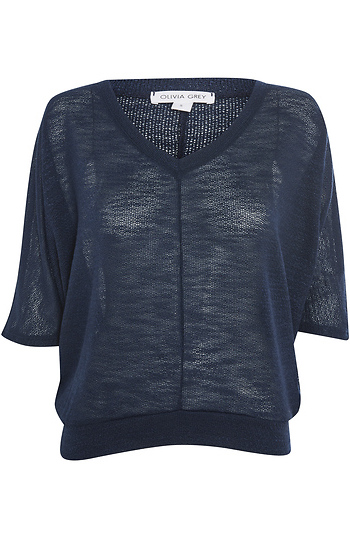 Sloan Short Sleeve Slub Knit Top Slide 1