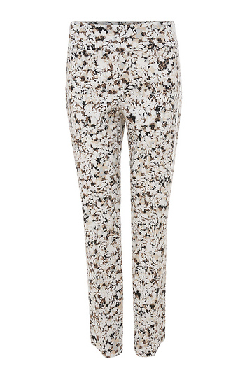 Petal Slit Hem Printed Pant Slide 1