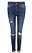High Rise Distressed Crop Denim Thumb 1