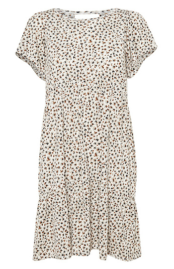 Tiered Animal Print Dress Slide 1