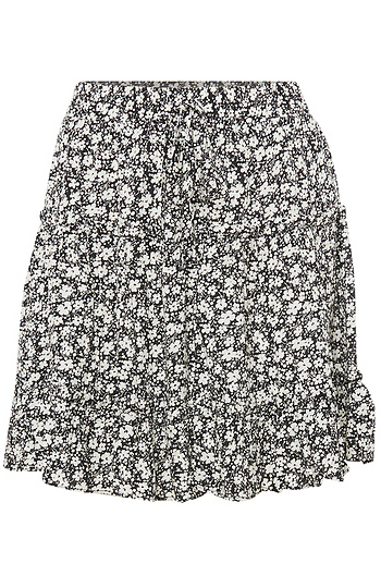 Flower Printed Skirt Slide 1