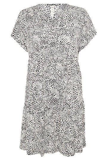 Animal Print Babydoll Dress Slide 1