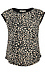 Leopard Print Contrast Top Thumb 1
