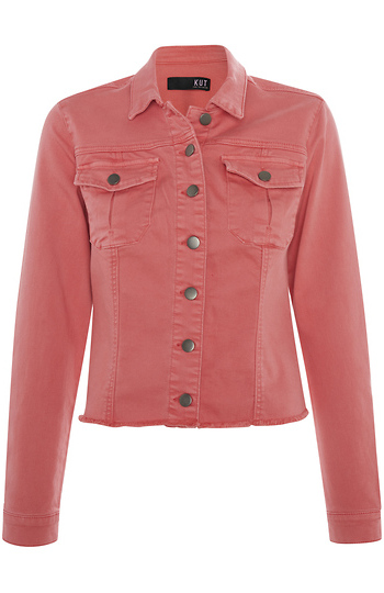 KUT from the Kloth Frayed Hem Jacket Slide 1