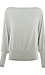Long Sleeve Boat Neck Shoulder Zipper Top Thumb 1