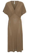 Stripe Texture Knit Dolman Dress