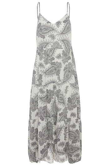 Paisley Print Midi Dress Slide 1