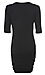 Rib Knit Ruched Detail Midi Dress Thumb 2
