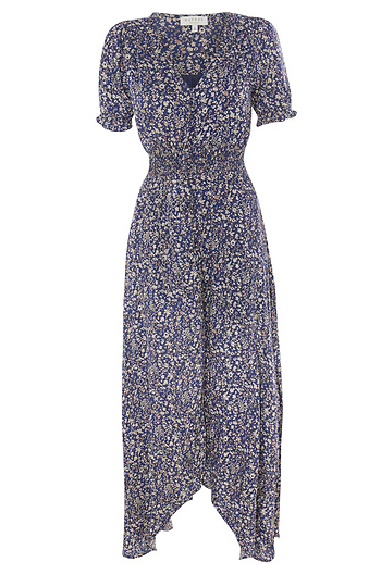 Smocked Waist Midi Dress Slide 1