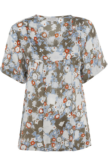V-Neck Floral Tunic Slide 1