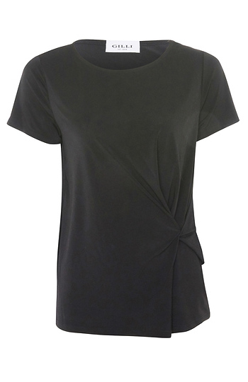 Short Sleeve Side Knot Top Slide 1