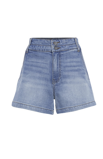 KUT from the Kloth High Rise Double Waistband Shorts Slide 1