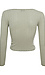 Shirred Front Long Sleeve Top Thumb 2