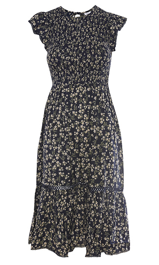 Floral Midi Dress Slide 1