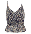 Floral Print Chiffon Tank