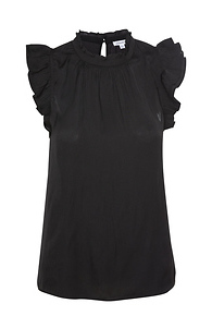 Satin Ruffle Top Slide 1
