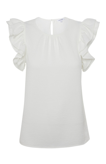 Ruffle Sleeve Top Slide 1
