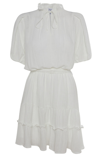 Folded Sleeve Ruffled Dress Slide 1