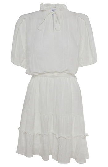 Folded Sleeve Ruffled Dress Slide 1