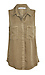 Sleeveless Side Button Tencel Shirt Thumb 1