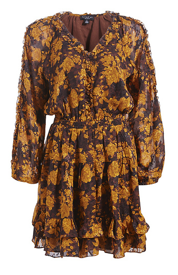 Mini Dress With Ruffled Picot Stitch Slide 1