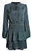 Dot & Stripe Print Jacquard Mini Dress Thumb 1