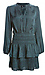 Dot & Stripe Print Jacquard Mini Dress Thumb 1