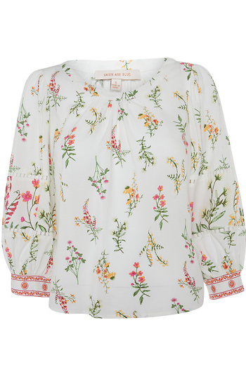 Floral Print Blouse Slide 1
