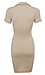 Collared Front Ruching Rib Dress Thumb 2
