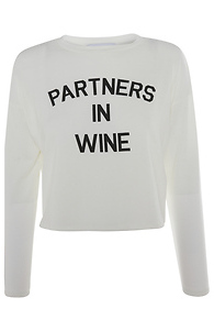 Partners in Wine Graphic Print Top Slide 1