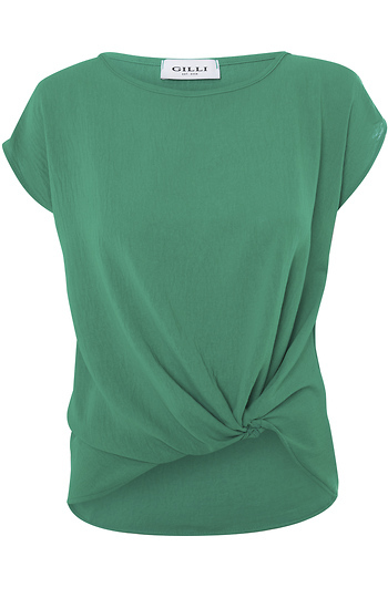 Side Knot Short Sleeve Top Slide 1