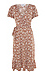 Faux Wrap Printed Midi Dress Thumb 1