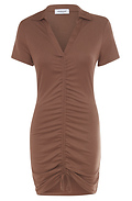 Ruched Front Mini Dress